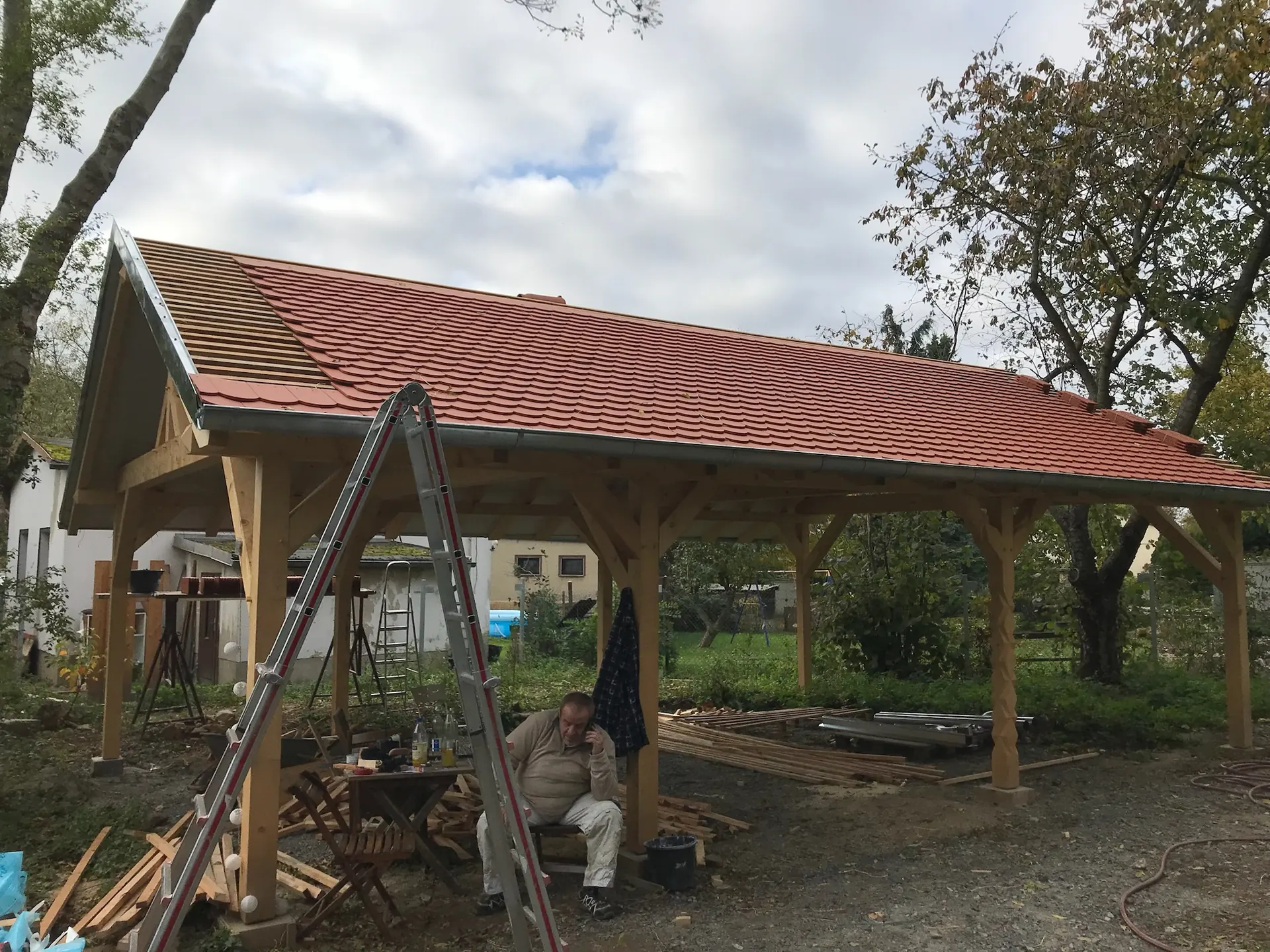 Holzbau-Projekt, Außenansicht